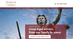 Desktop Screenshot of pearsonlawfirm.com